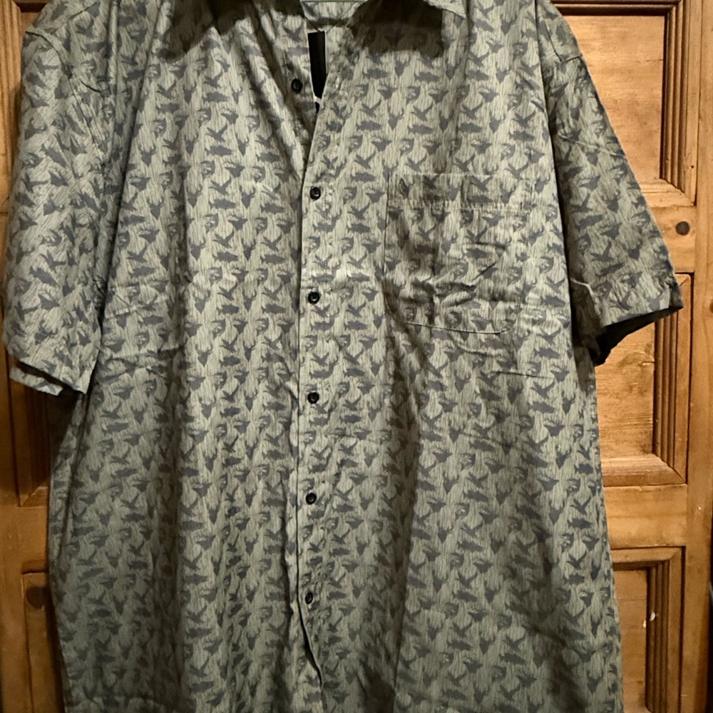 Men's Green Patterned Shirt